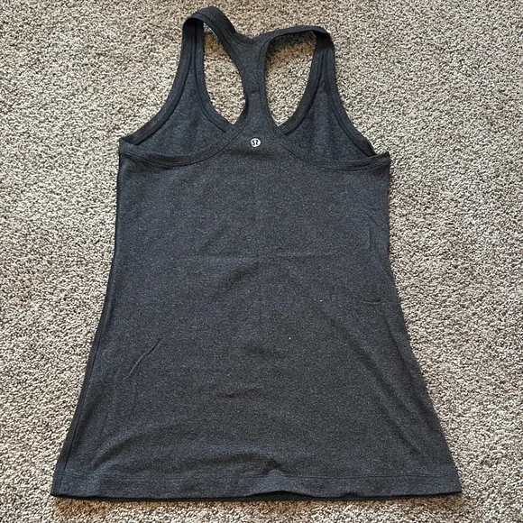 lululemon athletica Charcoal Racerback Tank Top - Picture 2 of 2